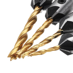 4pcs 3mm-6mm 5 Flute Countersink Drill Bit Chamfer Reamer Set