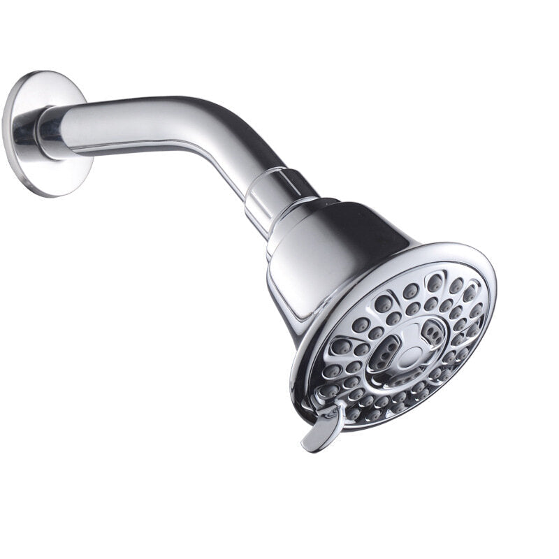 3-Functions Showerhead Adjustable High Pressure Top Spray Bathroom Rain Shower Head 2.0GPM Water Saving Nozzle