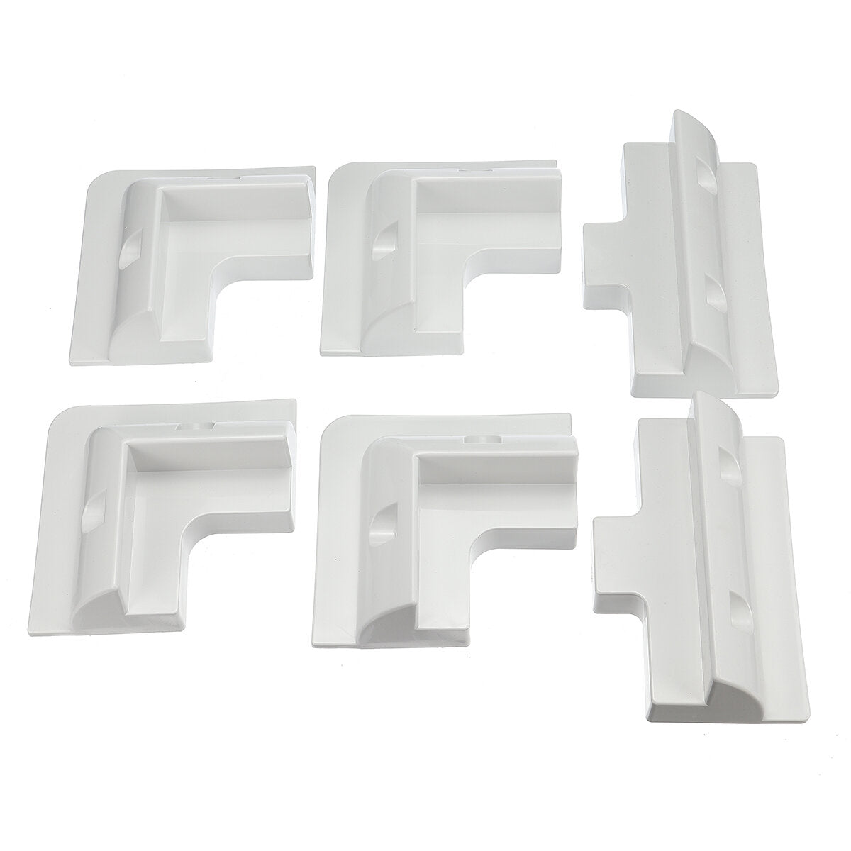 6pcs Solar Panel ABS Corner Cable Mounting Corner Bracket Roof Mount