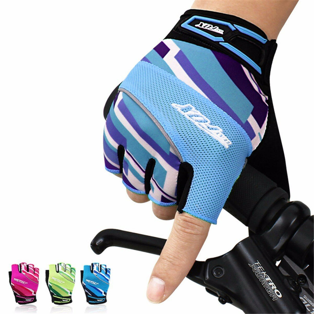 Cycling Half Finger Bike Gloves Anti-Slip Breathable Shock-absorbing MTB Bicycle Gloves