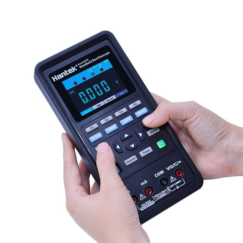 3in1 Digital Oscilloscope + Waveform Generator+Multimeter Portable USB 2 Channels 40mhz 70mhz LCD Display Test Meter Tools