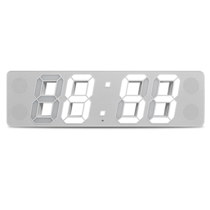 Smart Bluetooth Speaker Clock Multifunctional Electronic Alarm Clock Wall Clock Simple Mini Program