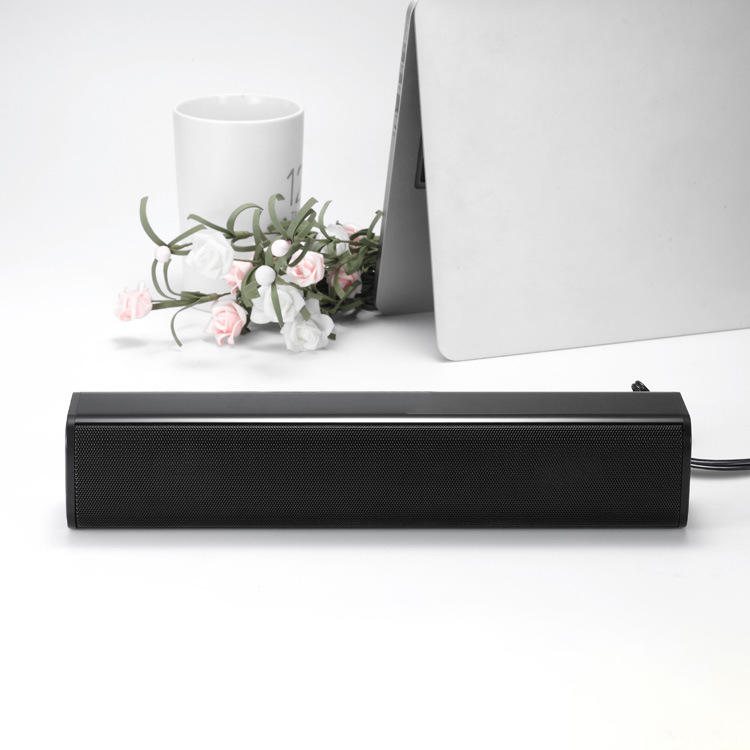 Dual Speaker Function Black Strip Subwoofer USB2.0 Computer Speaker