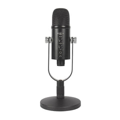 Condenser Microphone Hi-Fi DSP Noise Reduction Reverberation Adjustable Built-In Sound Card USB Wired for YouTube Broadcast Recording Gaming