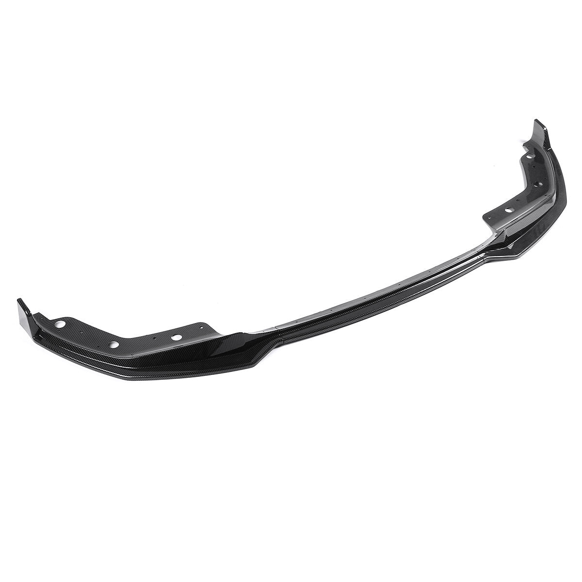 Carbon Fiber Look Front Bumper Lip Spoiler Splitter Cover Trim Body Kit 3PCS