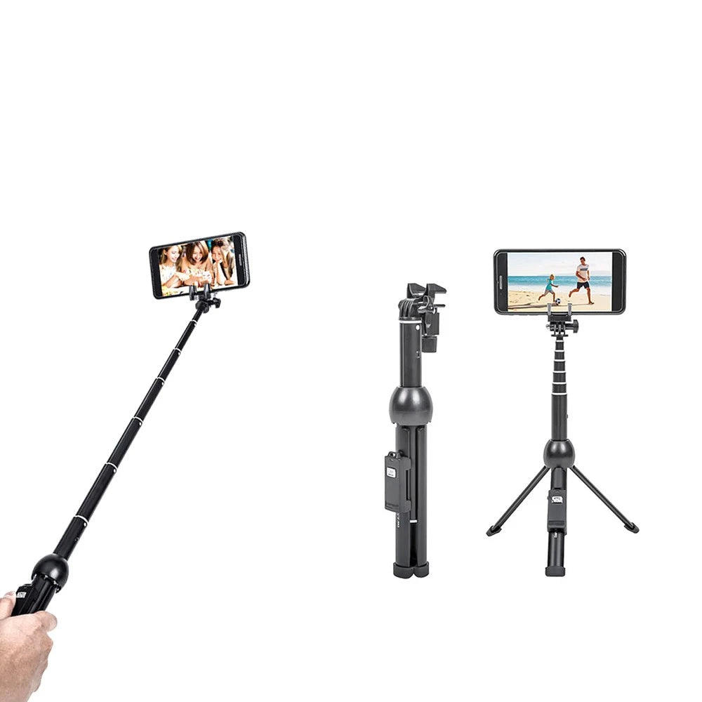 2 in 1 Portable Foldable Phone Selfie Stick Tripod