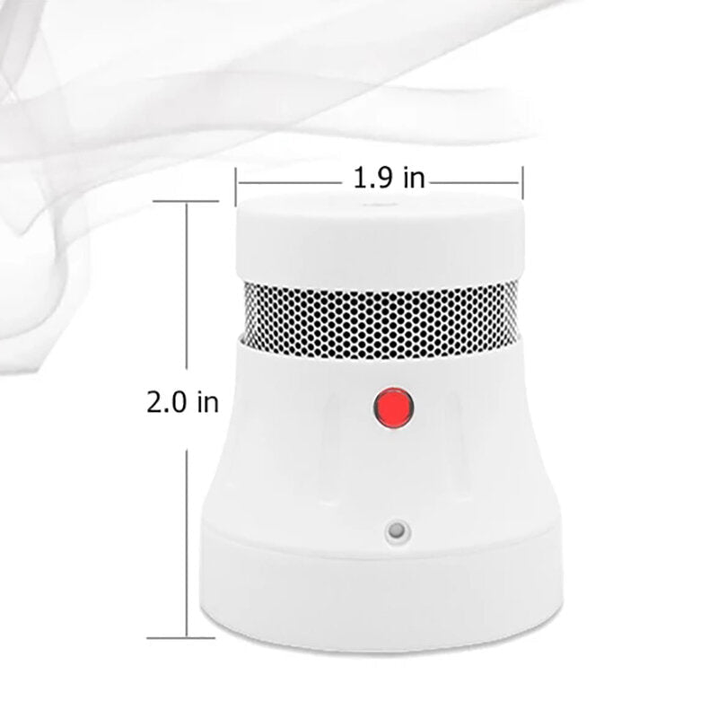 Smart Smoke Detector WiFi Smoke Sensor Networked Smoke Alarm Work with Smart Life Tuya APP