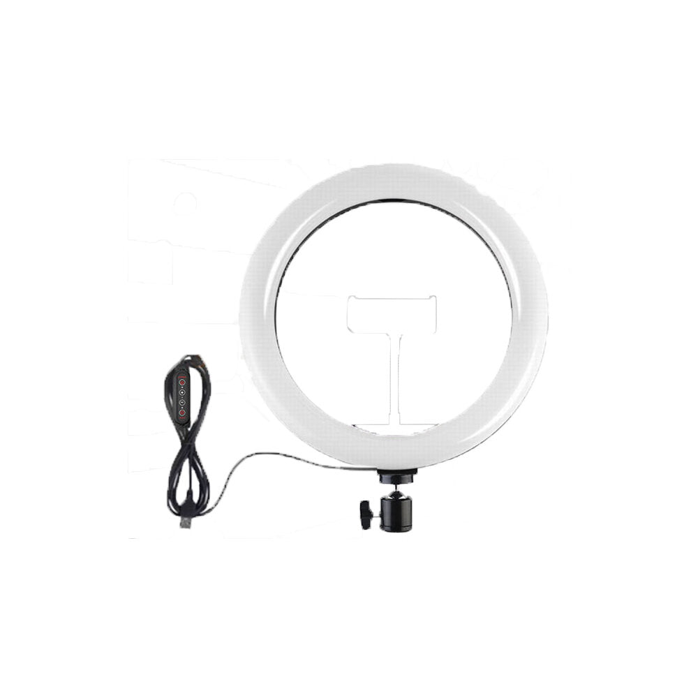 10inch RGB LED Ring Light Dimmable Selfie Ring Lamp Three Kinds of Color Temperature for Computer Live With Tripod