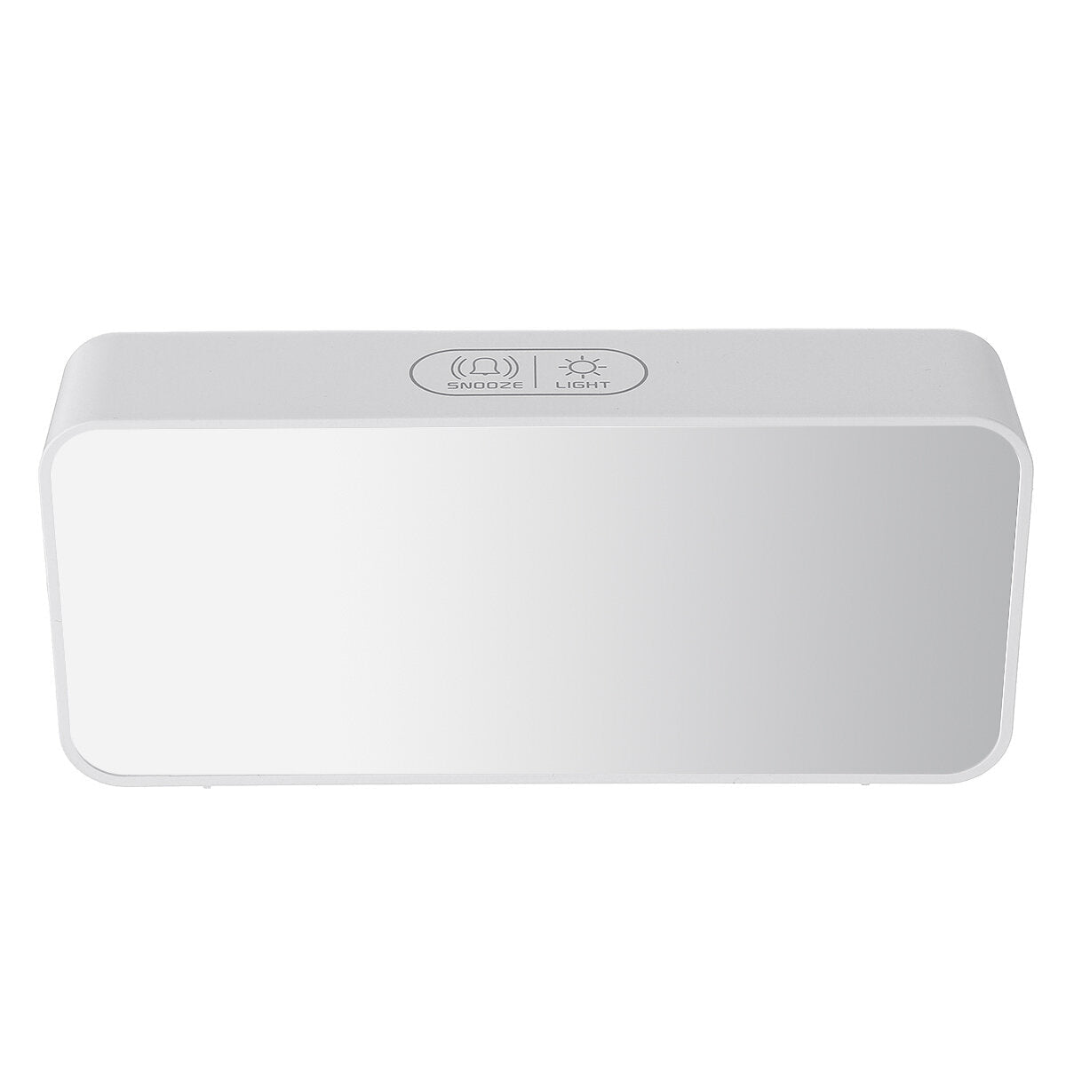 5V 1A Digital Mirror Music LED Clock with Voice Control Two sets of Alarm Switches
