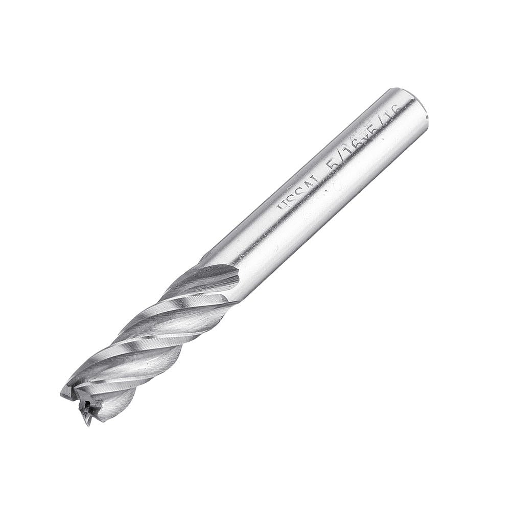 6pcs 3/16-1/2 Inch Imperial Milling Cutter 4 Flutes Spiral CNC End Mill