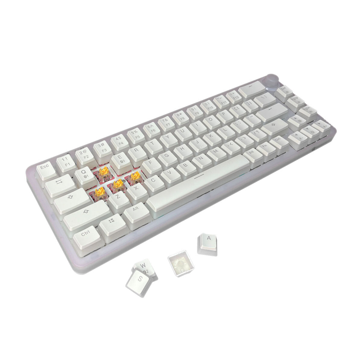 Mechanical Gaming Keyboard Customized Keyboard 67 Keys Hot Swapable Triple Mode Type-C Wired Bluetooth 2.4G Wireless With Rotate Button