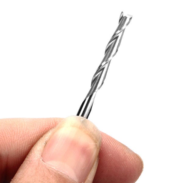 3.175mm 2 Flute 25mm Carbide Spiral Bit End Mill Router CEL CNC Cutting Tool