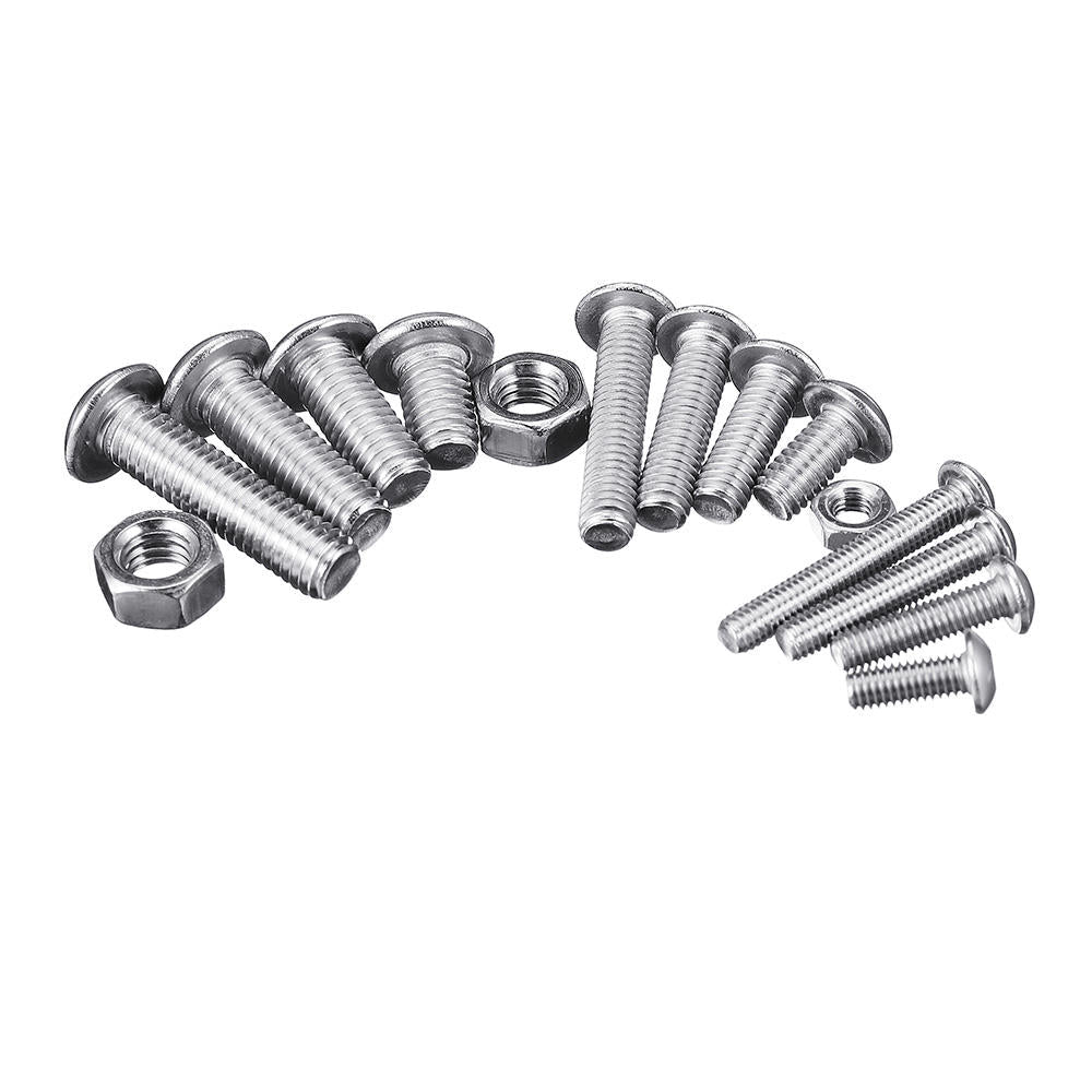 515Pcs M3/M4/M5 Stainless Steel Hex Socket Button Round Head Cap Screw Assortment Set