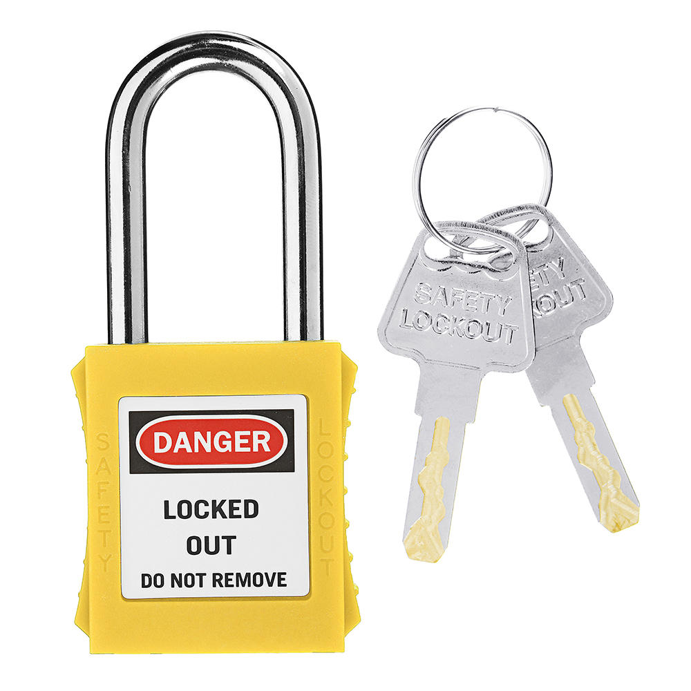38mm Keyed-Alike Message Padlock Sets ABS Steel Lock Plastic Security Industry Padlock