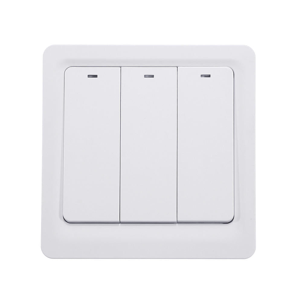 WiFi Smart Light Switch Push Button Smart Life/Tuya APP Remote Control Works with Alexa Google Home for Voice Control 1/2/3 Gang