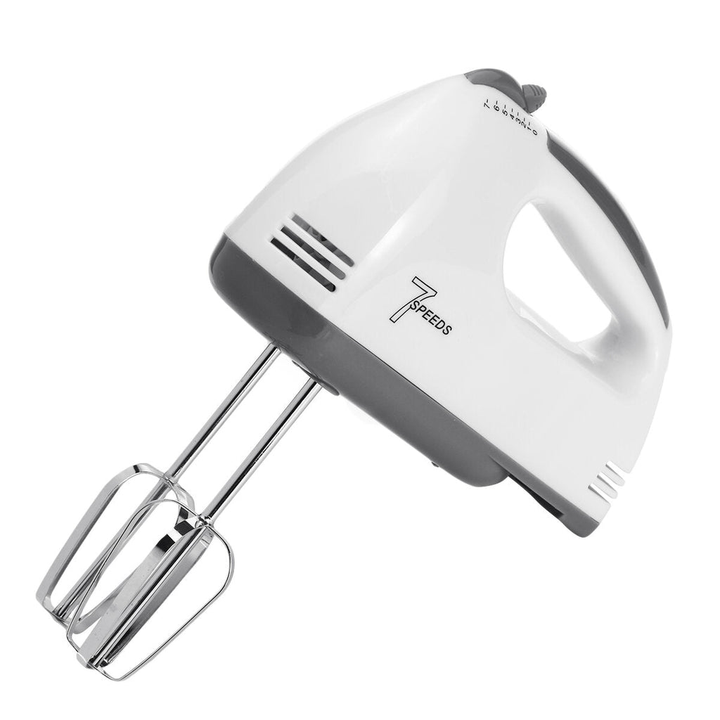 100W Kitchen Electric Hand Mixer with 7 Speeds Whisk with Egg Beater Dough Hook Low Noise
