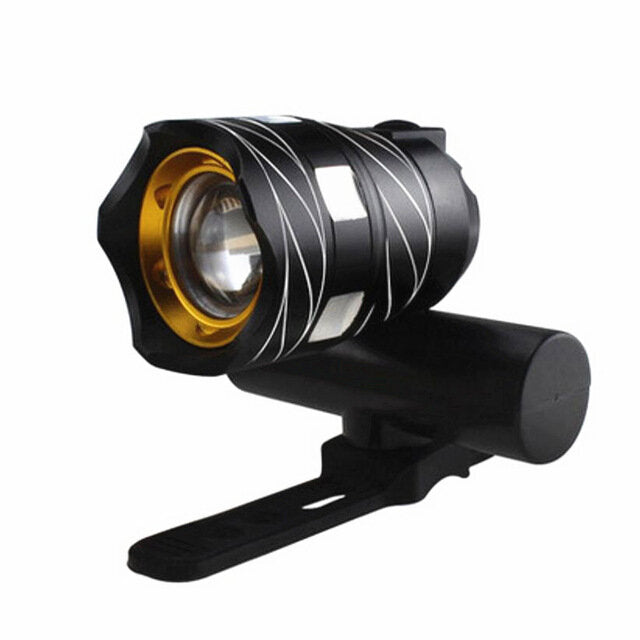 800LM T6 Bicycle Light Three Modes Zoomable Night Riding USB Rechargeable Waterproof