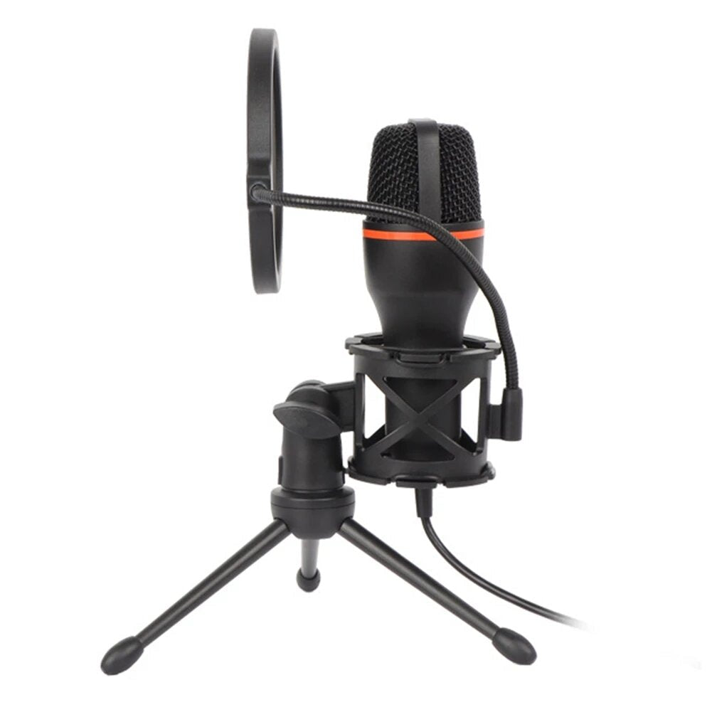 Wired Condenser Microphone Karaoke Recording Vocals Voice Mic for Desktop Computer Windows Studio Singing Gaming Streaming