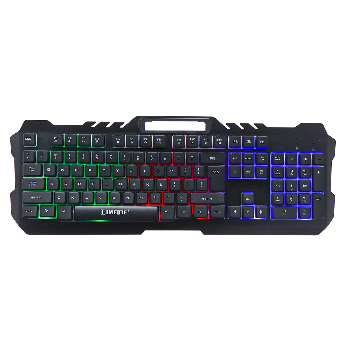Wired Mechanical Keyboard & Mouse Set 104 Keys RGB Backlight Gaming Keyboard with Phone Holder 1600dpi Mouse