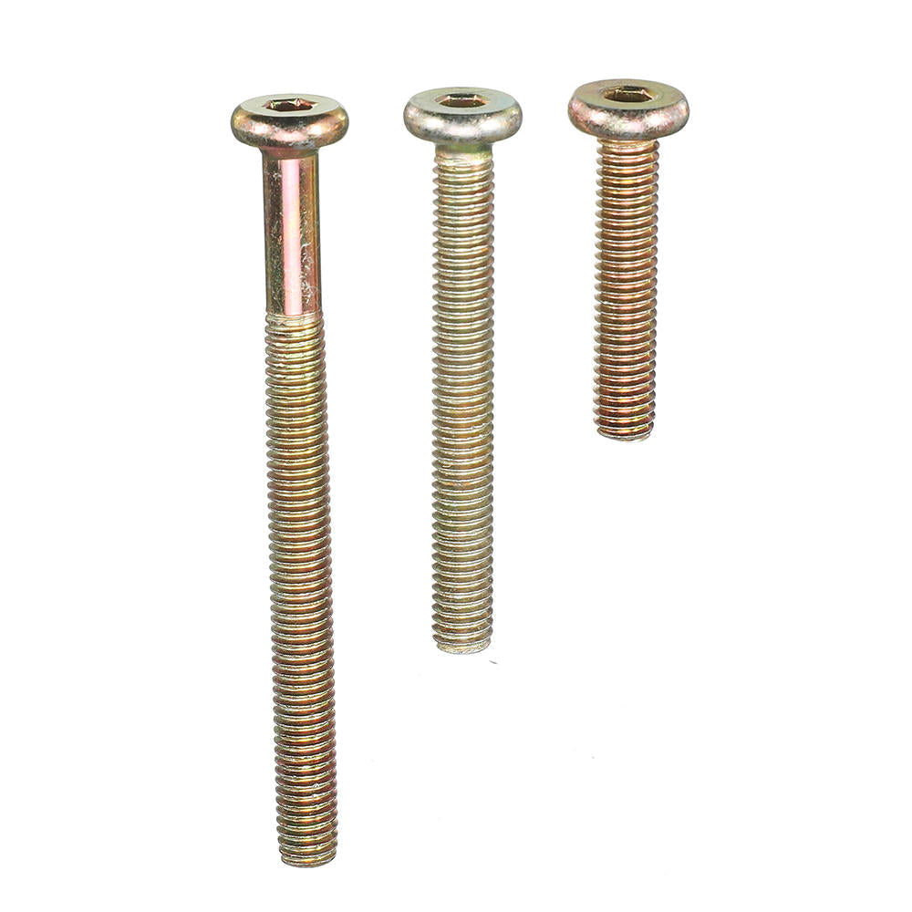 125Pcs High Precision Hex Socket Head Cap Screw Bolts and Barrel Nuts Furniture Connecting Screws Accessories Assortment Kit