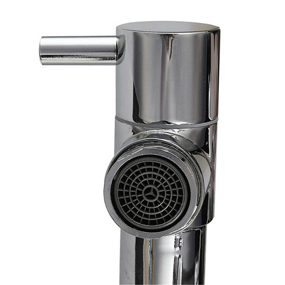 Kitchen Sink Mixer Faucet Pull Out Sparyer Tap 360 Degree Rotation Single Handle Chrome Brass Brushed Collapsible