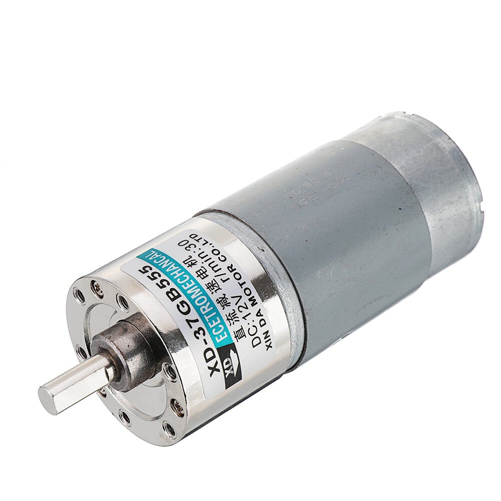 Gear Reducer Motor DC 12V 30/50/100RPM Large Torque Reversible Motor