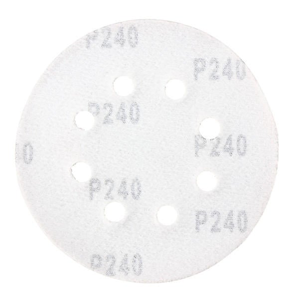 50Pcs 8 Holes Abrasive Sand Discs Sanding Paper 40 60 80 120 240 Grit Sand Paper