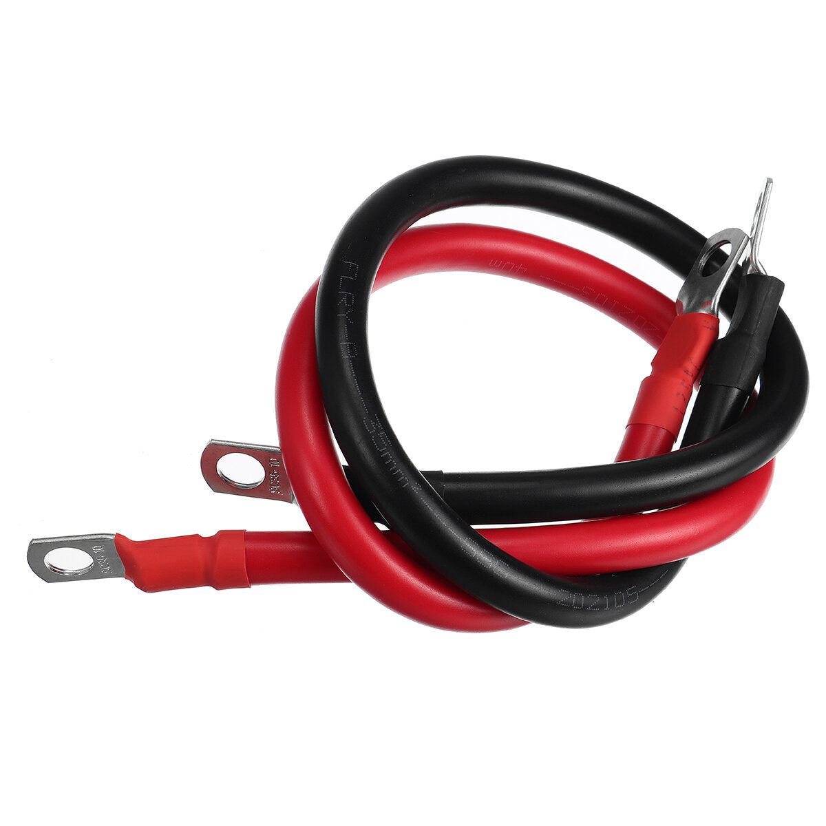 2pcs 50cm 100A 12-24V Battery Joiner Connector DC Lead Wire Cable & lugs