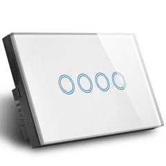 Smart Home Touch Switch WiFi APP Control Lamp Switch Crystal Glass Switch Compatible With Alexa Google Assistant 1000W 3 Gang 1 Way