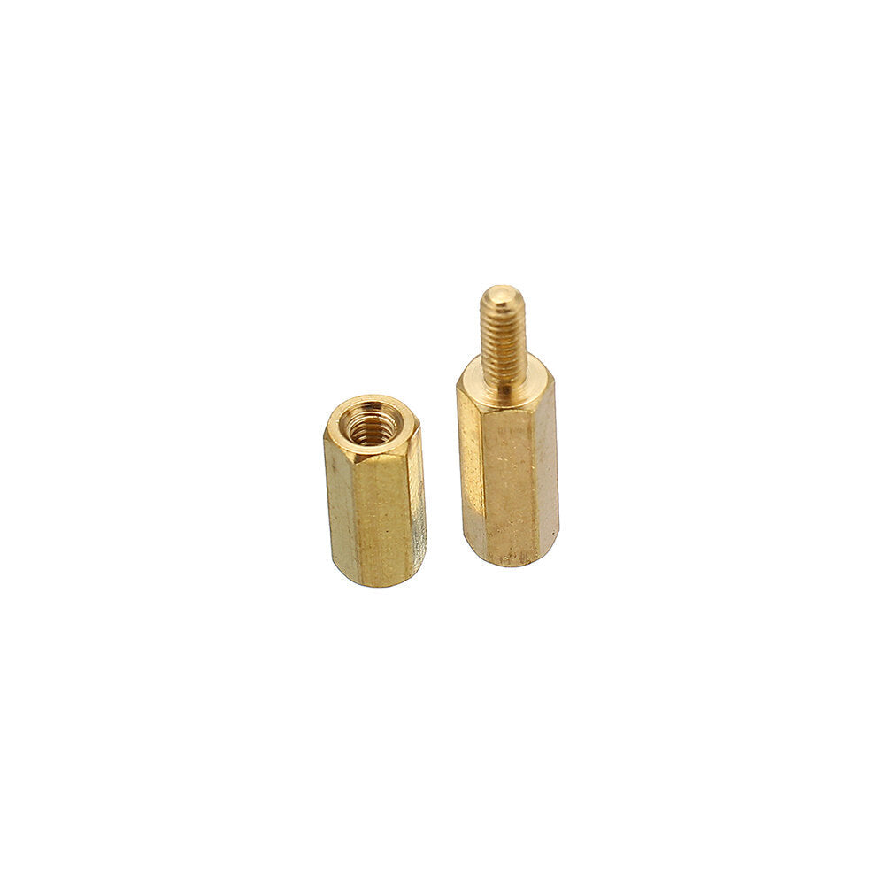 180Pcs M2.5 Brass Male-Female Hex Column Standoff Support Spacer Pillar Cross Screw Nut Assortment for PCB Board