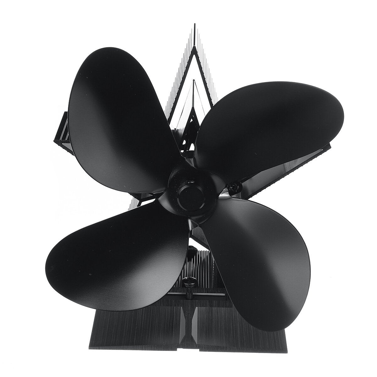 5 Blades Heat Powered Wood Stove Fan Eco Friendly Wood Log Burner Fireplace Fan