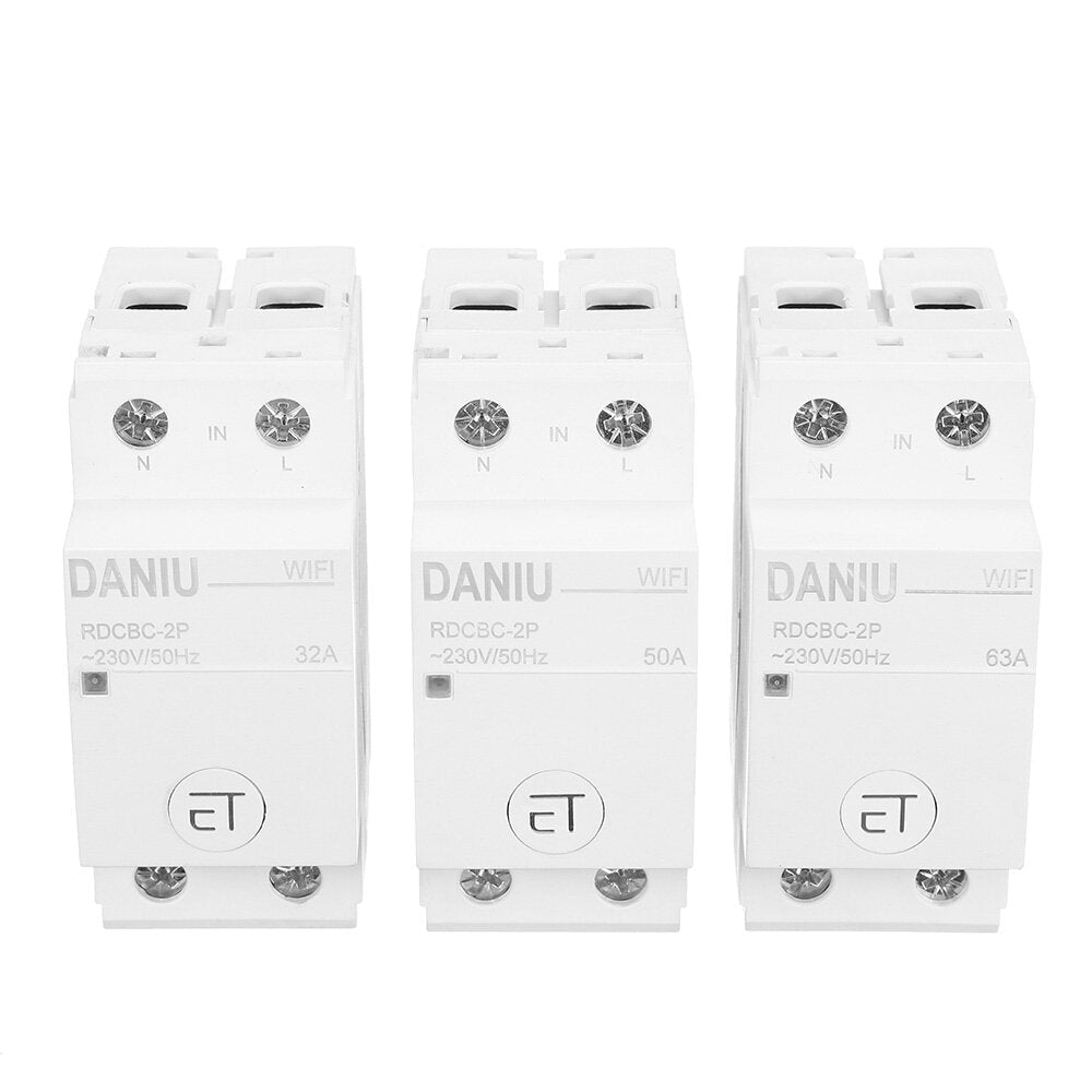 WiFi Circuit Breaker 2P Time Timer Switch Relay eWelink App Control Smart Home House Remote Control Voice Control for Amazon Alexa Google Home