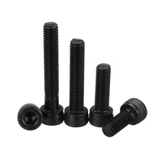 140Pcs M5 12.9 Grade Carbon Steel Hex Socket Cap Head Screw Bolt Assortment Kit