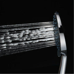 7 Modes Shower Head Large Panel with Stainless Steel Hose Water Saving Pressure Raising Showerhead Chrome Universal