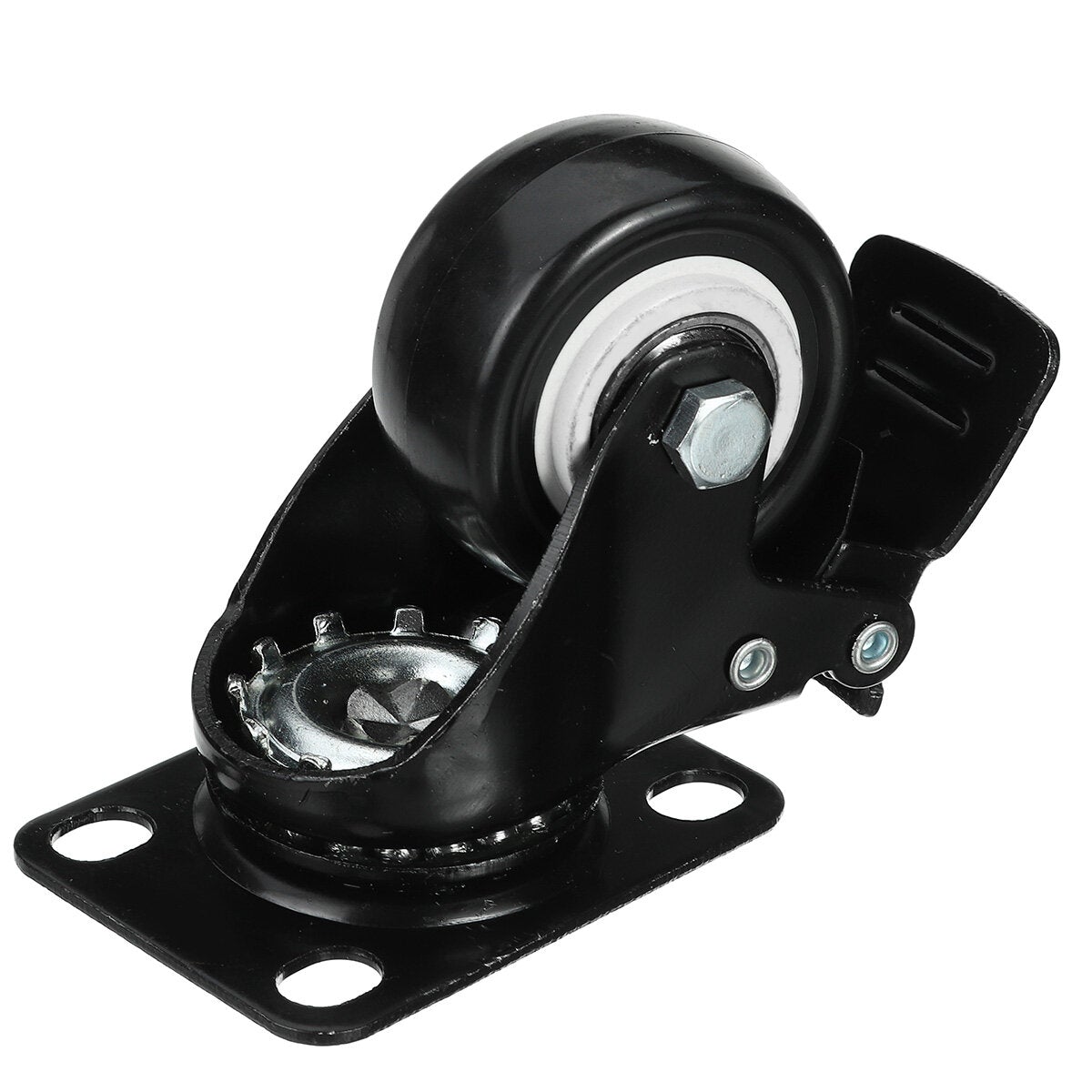 4pcs 2" 50mm Swivel Castor Wheel Heavy Duty 200KG Trolley Furniture Caster Rubber