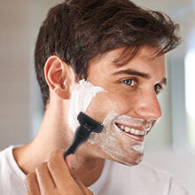 Handheld Disposable Razor Hair Beard Shaving Trimmer Men's Shaver W/ 5pcs Blades