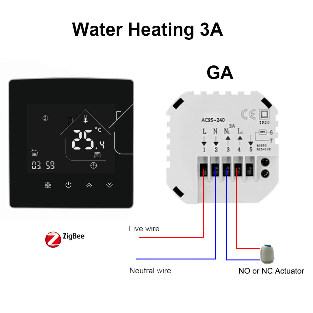 Electric Floor Heating Room Thermostat Water Gas Boiler Smart WiFi / Indoor Thermoregulator Works With Google Smart Life