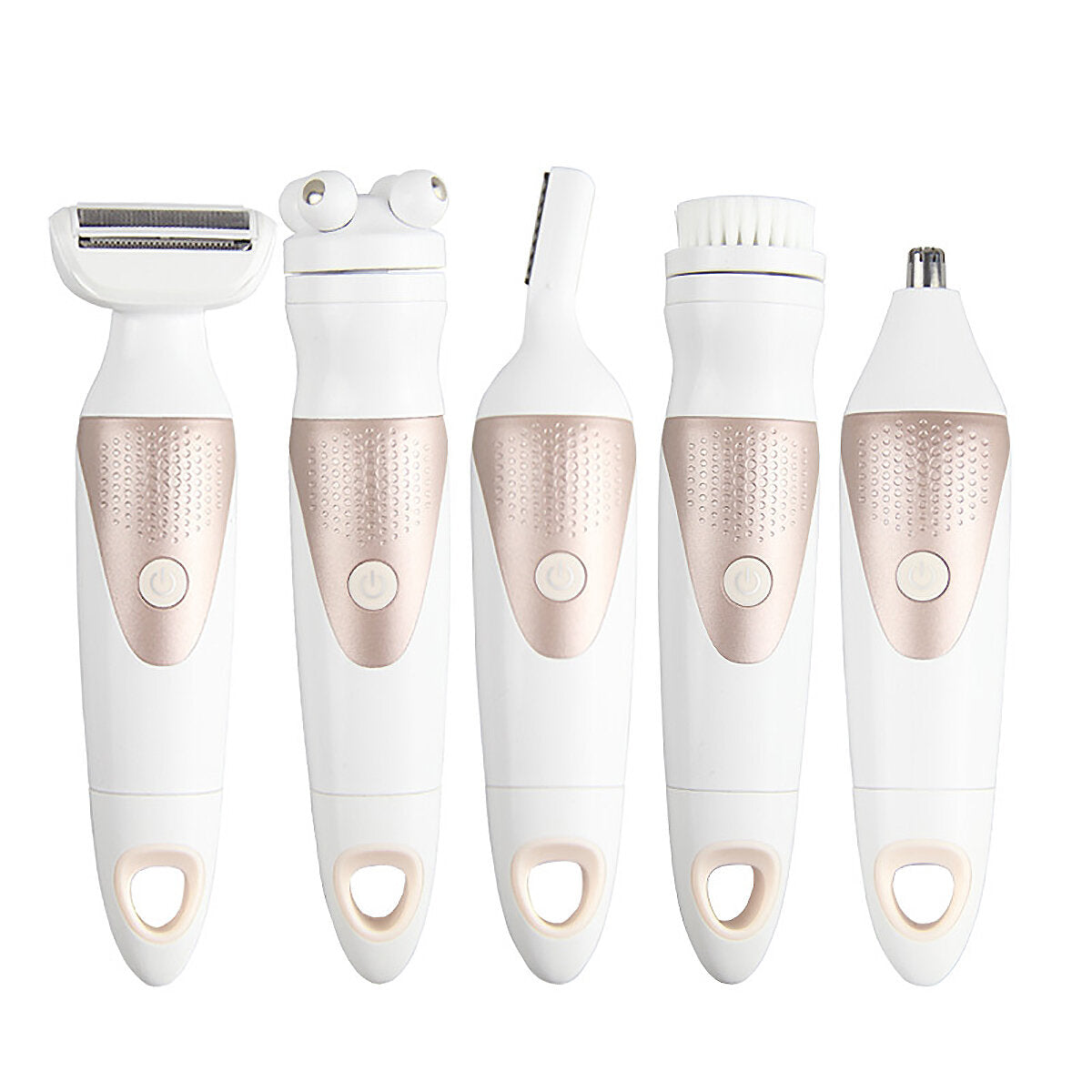5 in 1 Pro Electric Facial Nose Eyebrow Hair Remover Women Painless Epilator Shaver