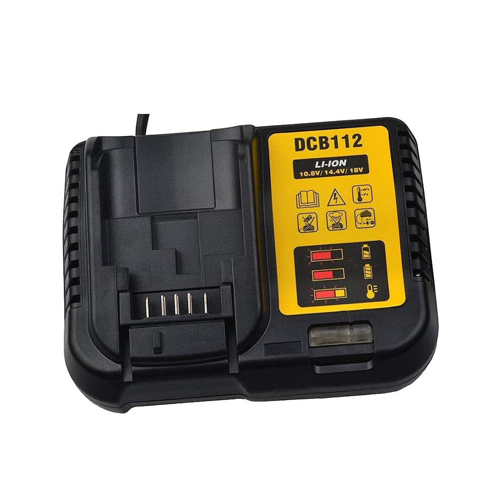 Li-ion Battery Charger 2A Charging Current For DEW 12V-18V DCB112 Power Tool
