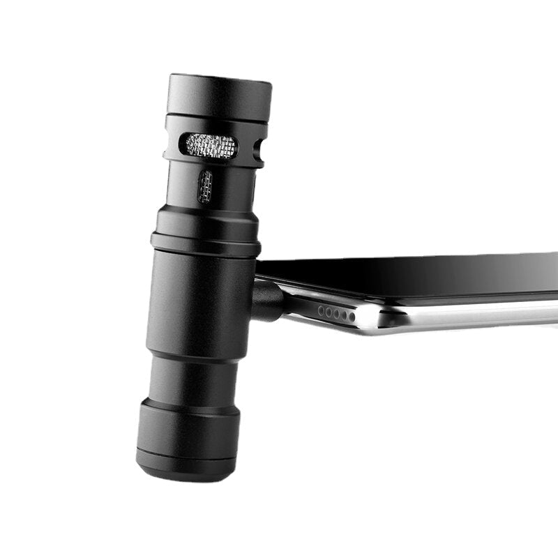 Type-C Plug and Play Microphone External Stereo Interview for Reporter Mobile Phone Camera Video