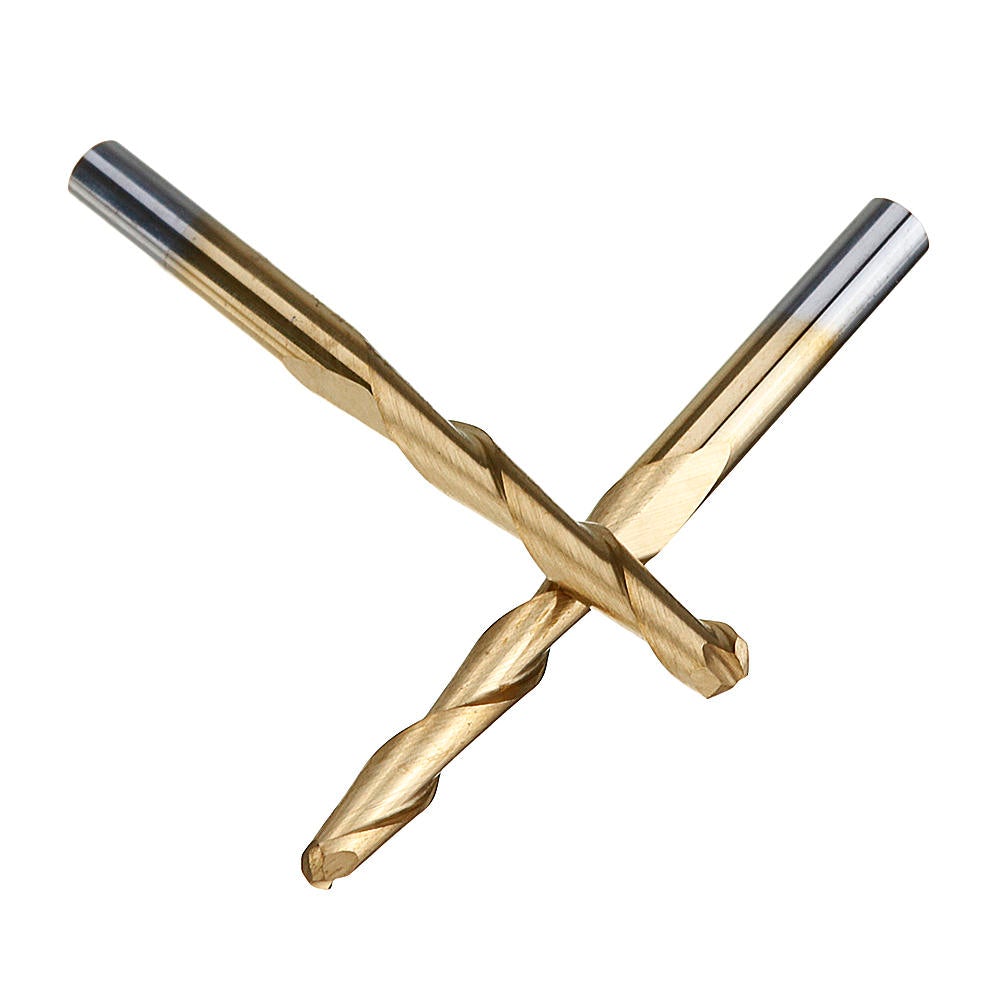 10pcs 3.175mm Shank Ball Nose End Milling Cutter Titanium Coated Two Flute 12mm/22mm CNC Tool