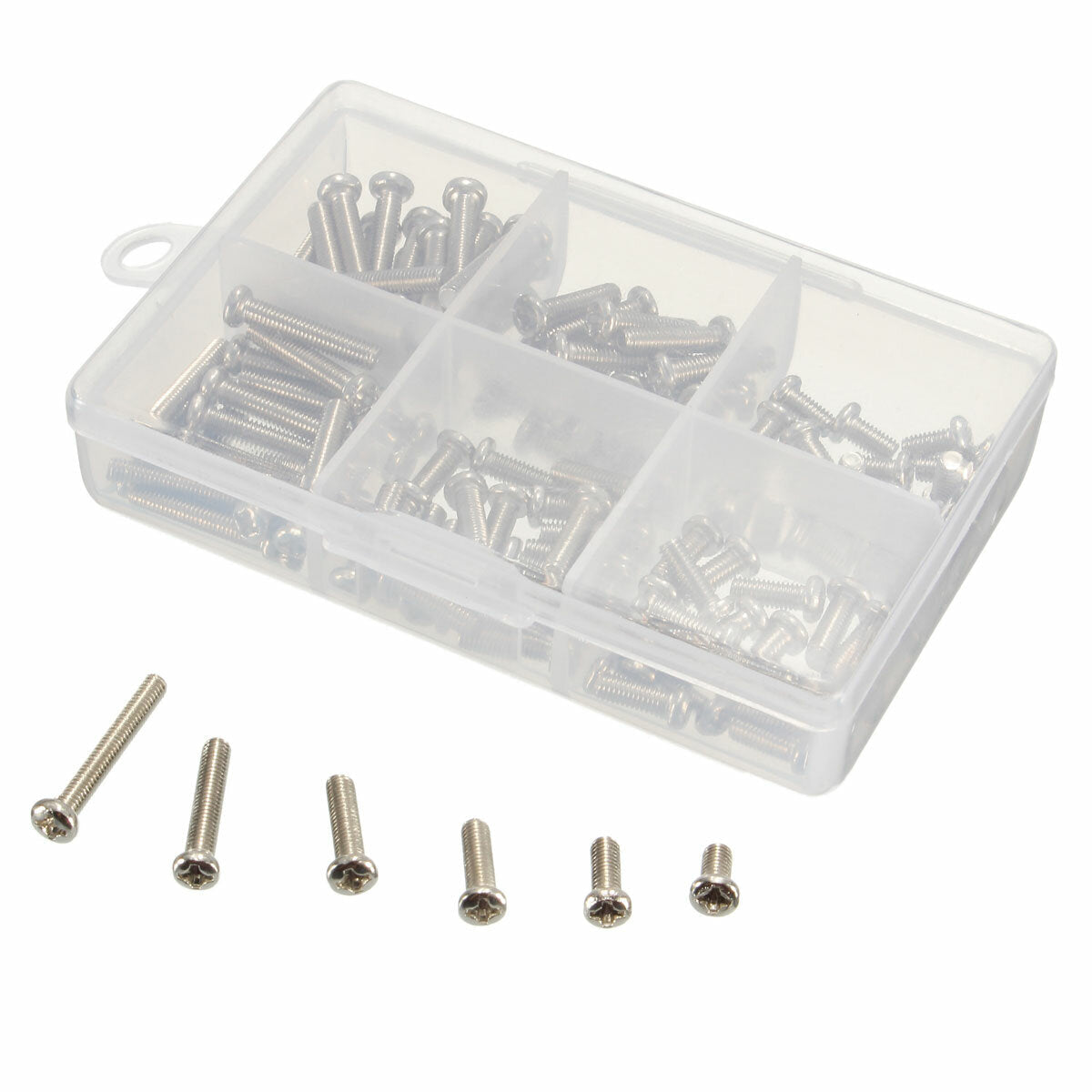 300pcs/120pcs M3 Stainless Steel Button Philip Head Socket Cap Screw Assortment Kit