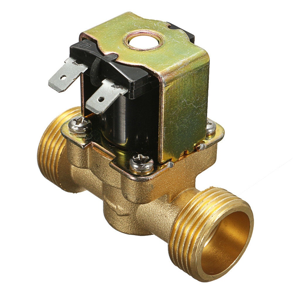 220V Normally Closed 2 Way Brass Electric Solenoid Valve For Air Water Valve