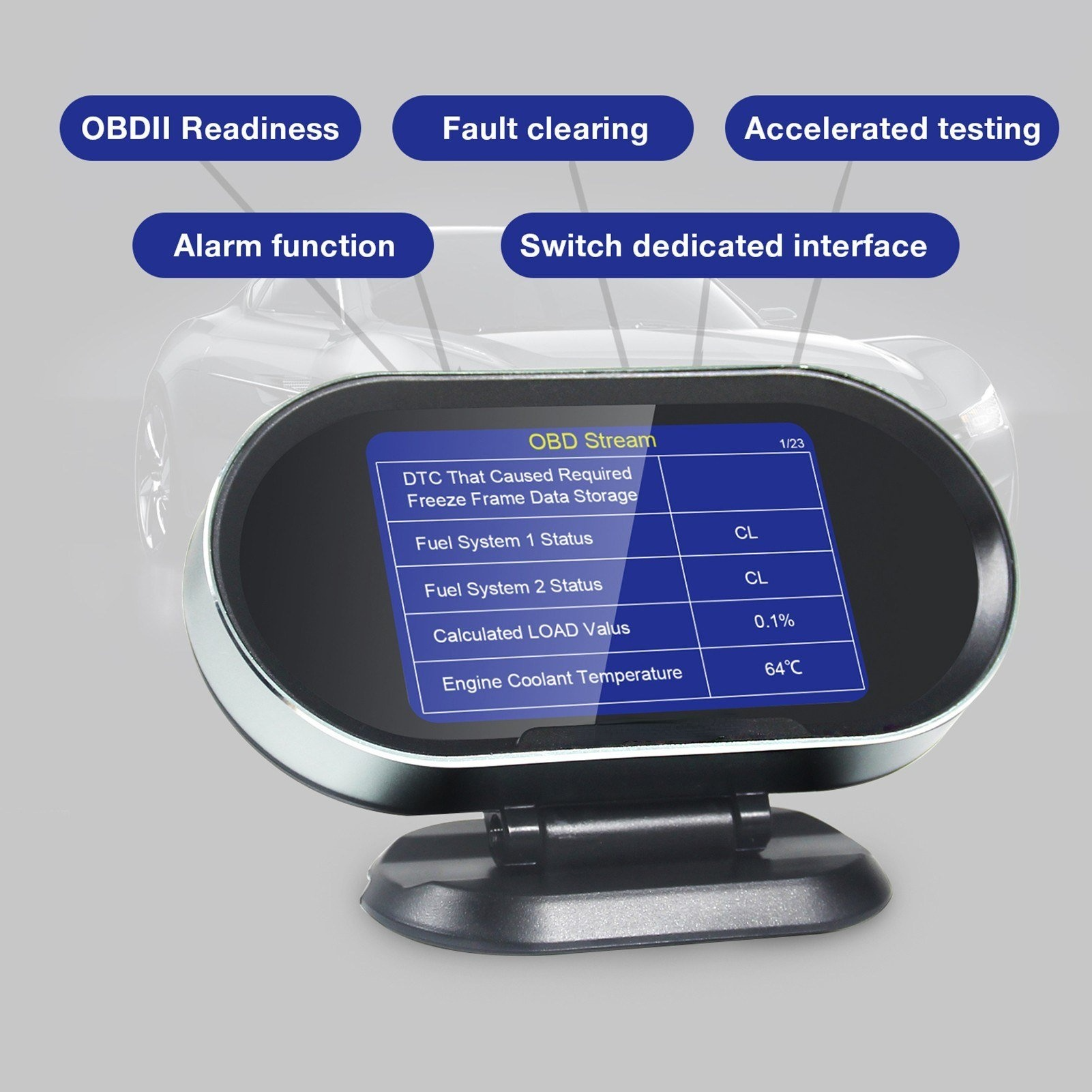 HUD 3.5in Hud Head Up Display Car Speedometer OBDII Smart Digital Trip