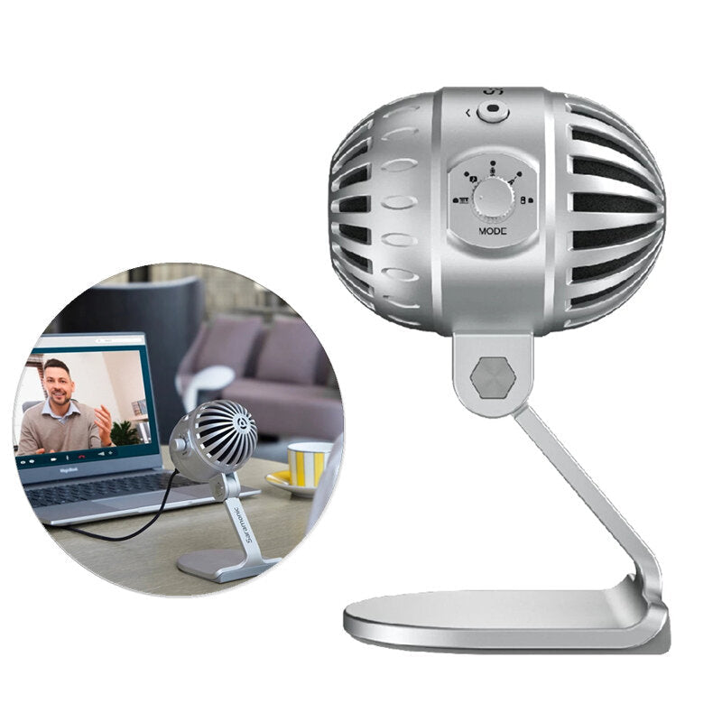 Wired USB Microphone Real-Time Monitoring Microfone Condensador for iPhone Android Phone and Computers