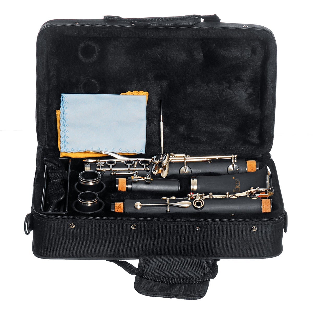 17 key Bb Adjustable Gum Wood Clarinet with Case/Bass StripReed/Screwdriver/Gloves
