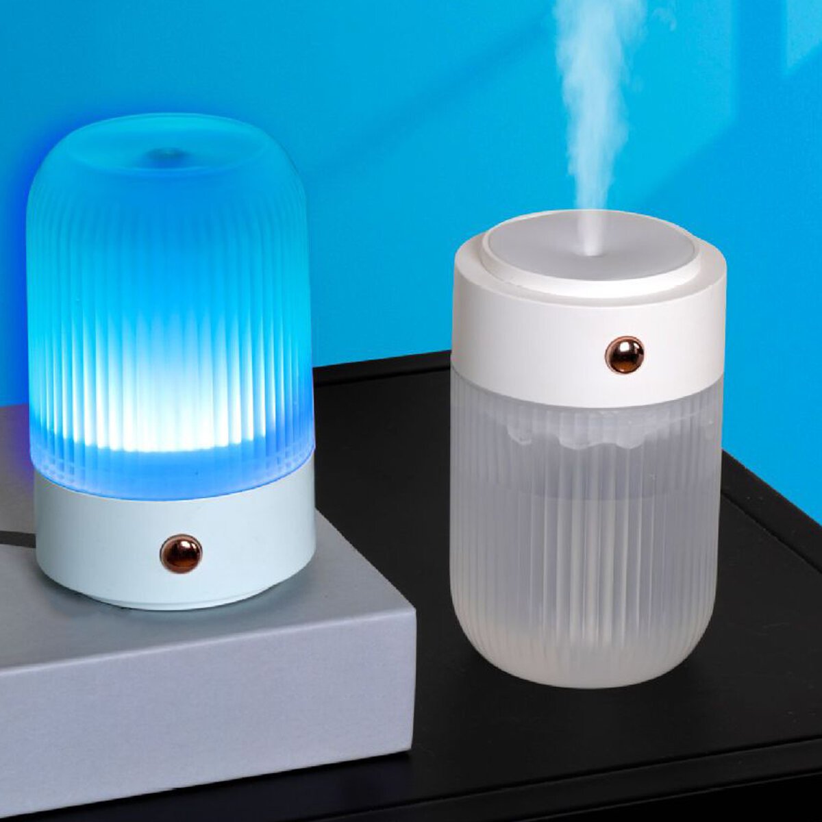 250ml Mini Portable Air Humidifier USB Mist Maker with RGB Night Light for Car Home Office