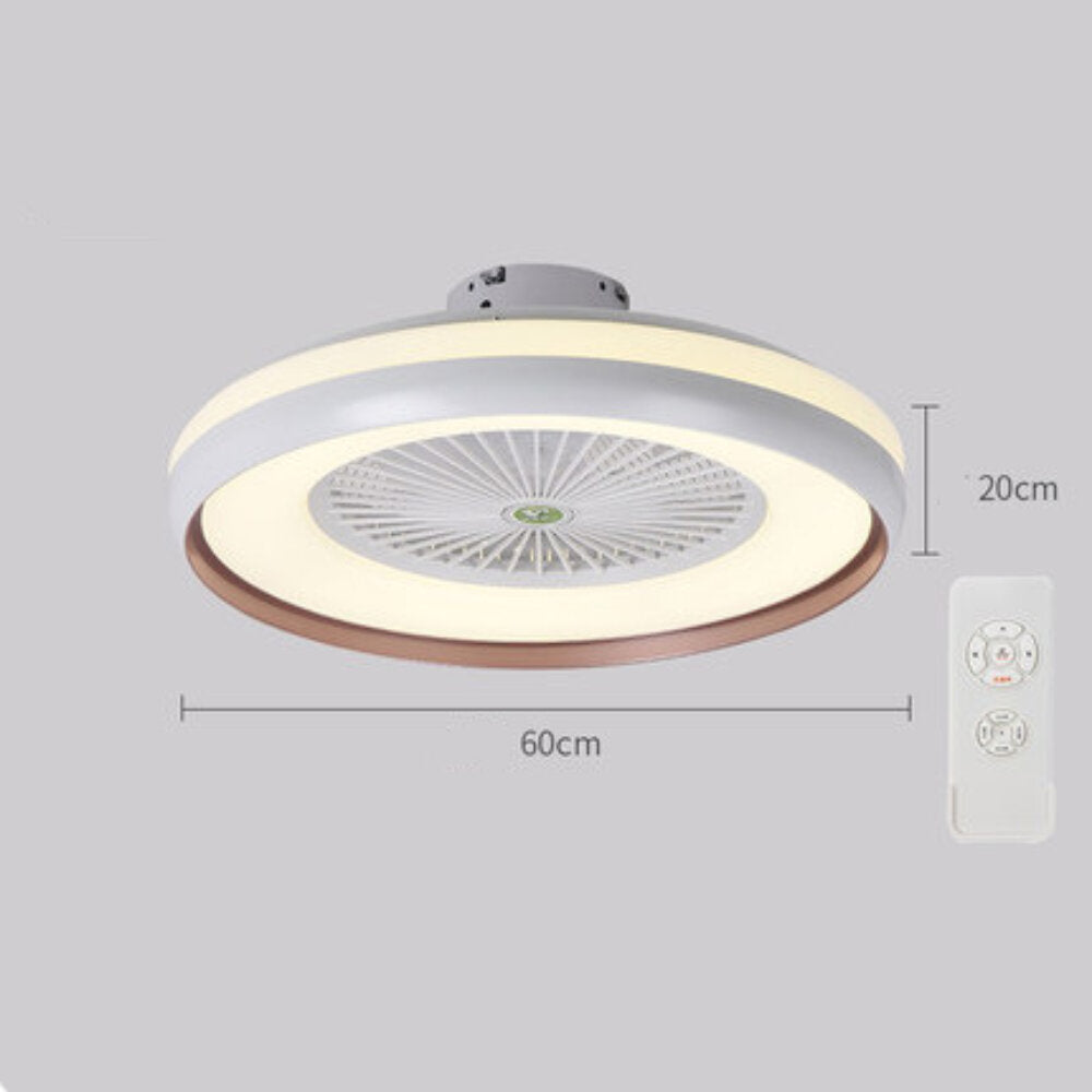Ceiling Fan with Lighting LED Light Stepless Dimming Adjustable Wind Speed Remote Control