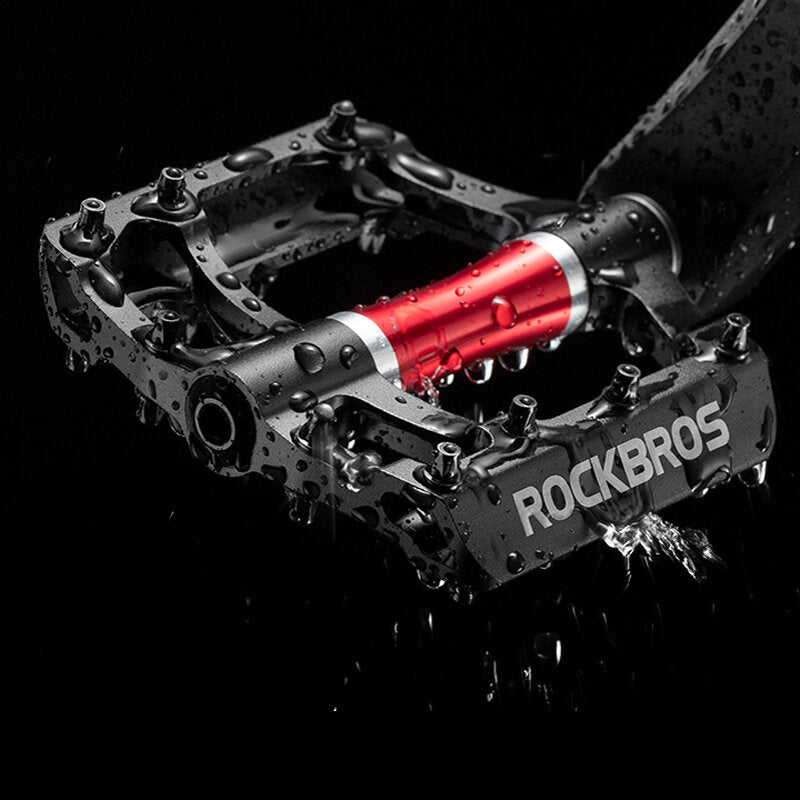 Bike Pedals Flat Aluminum 9/16" Non-Slip Sealed Bearing Cleats Alloy