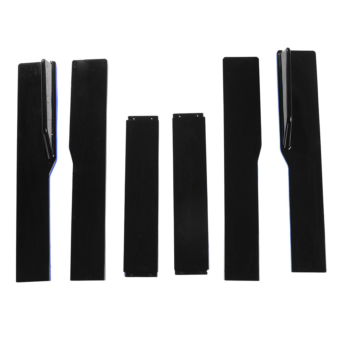 2.2M / 78.7inch Pair of Universal Side Skirts Extensions Splitters Blue Line